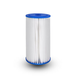 Pleated sediment removal filter